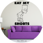 Preview: Wandtattoo 17033 Bart Simpson - Eat my Shorts